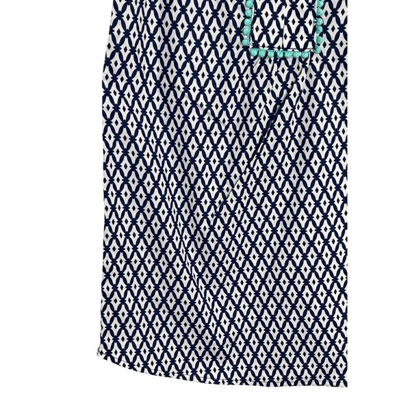 Carters Girls Dress Sundress Size 8 Navy White Cotton Sleeveless NWT - Picture 4 of 13